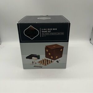 NWOT 5-in-1 Dice Box Game Set